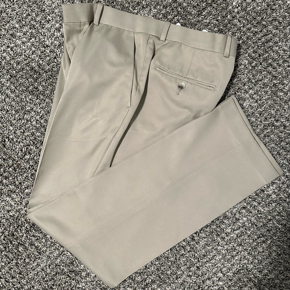 Men’s dress pants, tan, length 30